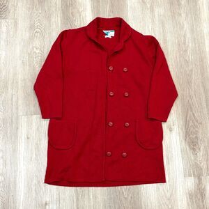 RARE Vtg 60s Penneys International Imports Red Wool Sweater Italy Sz 14 Wmn's M